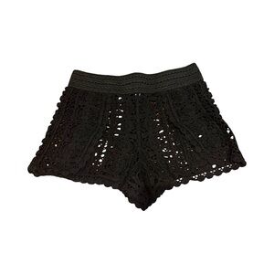 Gianni Bini Black Crocheted Women Shorts size S